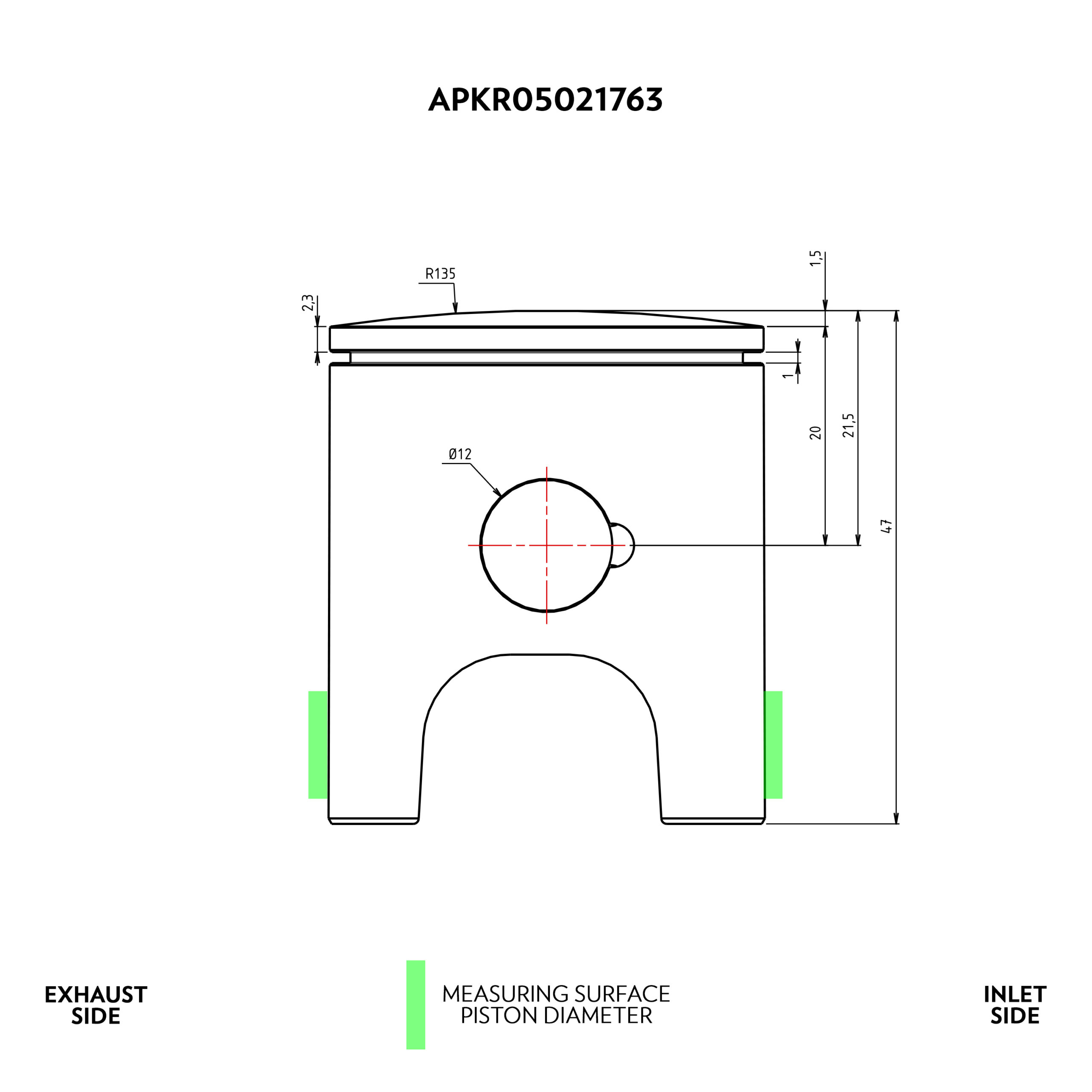 VHM Kolben (APKR05021763) – Bild 2