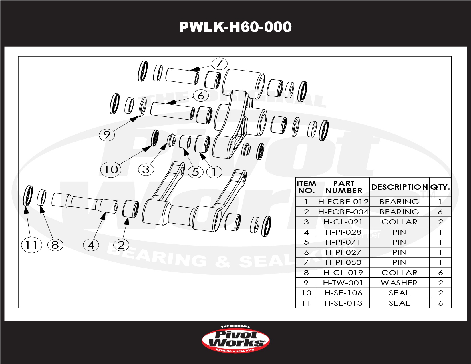 Pivot Works Rep.Satz (PWLK-H60-000) – Bild 2